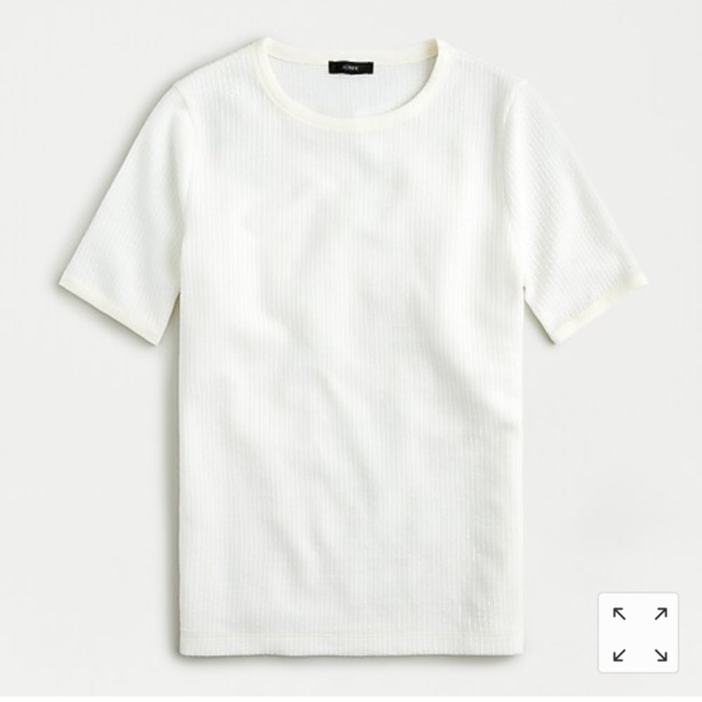 Short-sleeve waffle T-shirt